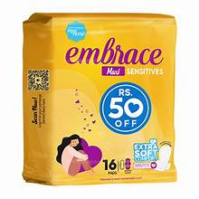 EMBRACE PAD MAXI SENSITIVES 16PCS PACK
