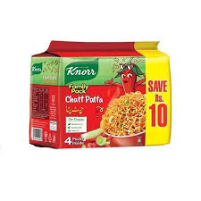 KNORR NOODLES CHATT PATTA 4PCS FAMILY PACK