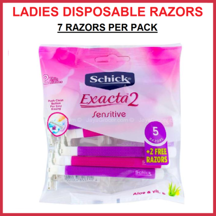 SCHICK RAZOR EXACTA2 SENSITIVE WOMEN 7+3PCS PACK
