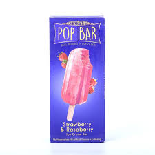 POP BAR STRAWBERRY&RASPBERRY 90GM