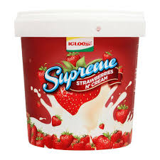 IGLOO SUPREME TUB STRAWBERRY 1000ML