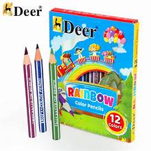 DEER RAINBOW COLOR PENCILS 12PCS NO. 26