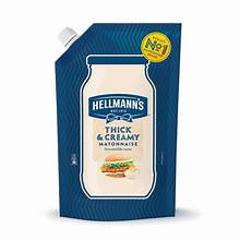 HELLMANNS THICK & CREAMY MAYONNAISE POUCH 475ML