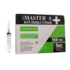 MASTER A AUTO DISABLE SYRINGE 5ML