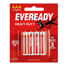 EVEREADY HEAVY DUTY AAA 4PACK