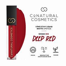 CONATURAL LONG STAY LIQUID MATTE LIPSTICK DEEP RED 019