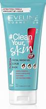 EVELINE F/W CLEAN YOUR SKIN GEL SCRUB MASK STEP1 200ML