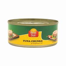 BEST DAY TUNA CHUNKEY SUN FLOWER OIL 160G