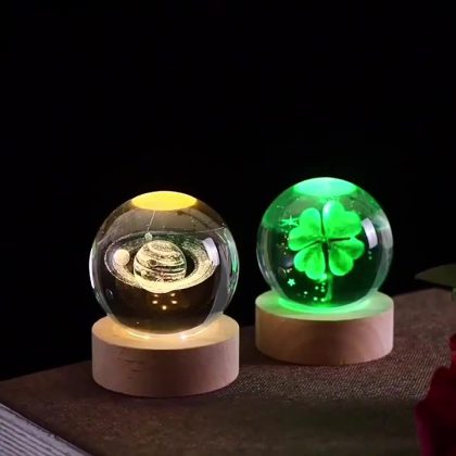 INAAYA USB POWER 3D CRYSTAL LIGHT LAMP 6CM