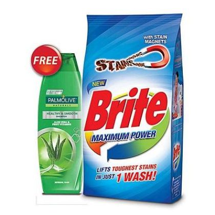BRITE MAXIMUM POWER 3KG PROMO PACK FREE SHAMPOO
