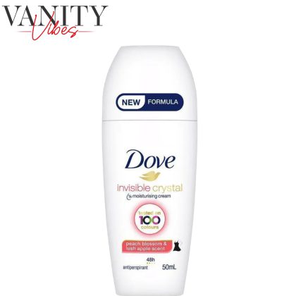 Dove Invisible Crystal Peach Blossom & Lush Apple Anti perspirant Roll On 50ml
