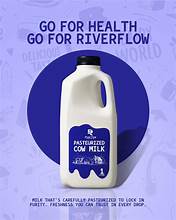 RIVER FLOW PARSTEURIZED COW MILK  POUCH 500ML
