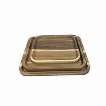 3 PCS WOODEN TRAY (SQUARE)-97